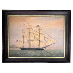 19th C. Ship Painting, “Volunteer”