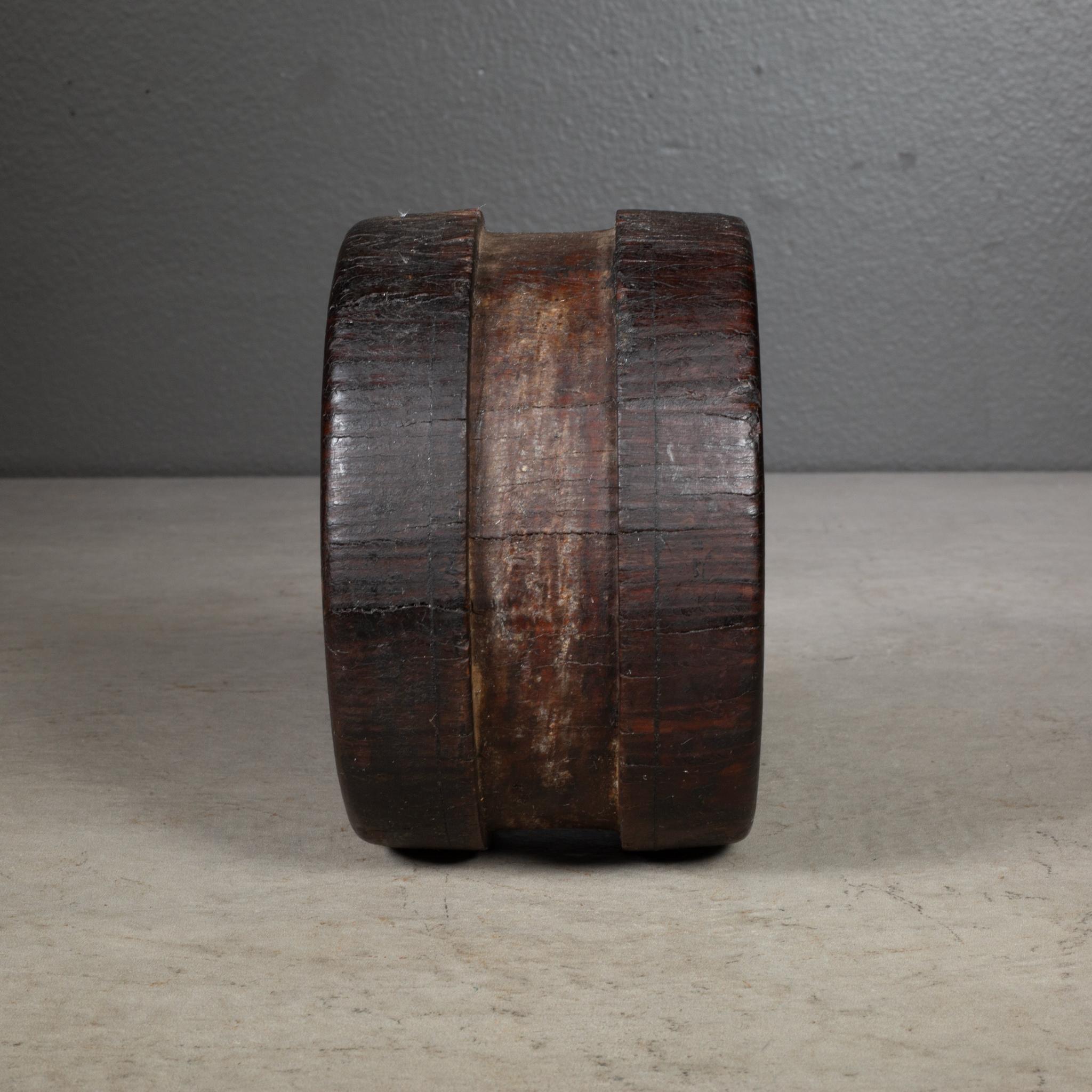 19th Century 19th c. Ship's Deadeye Pulley For Sale