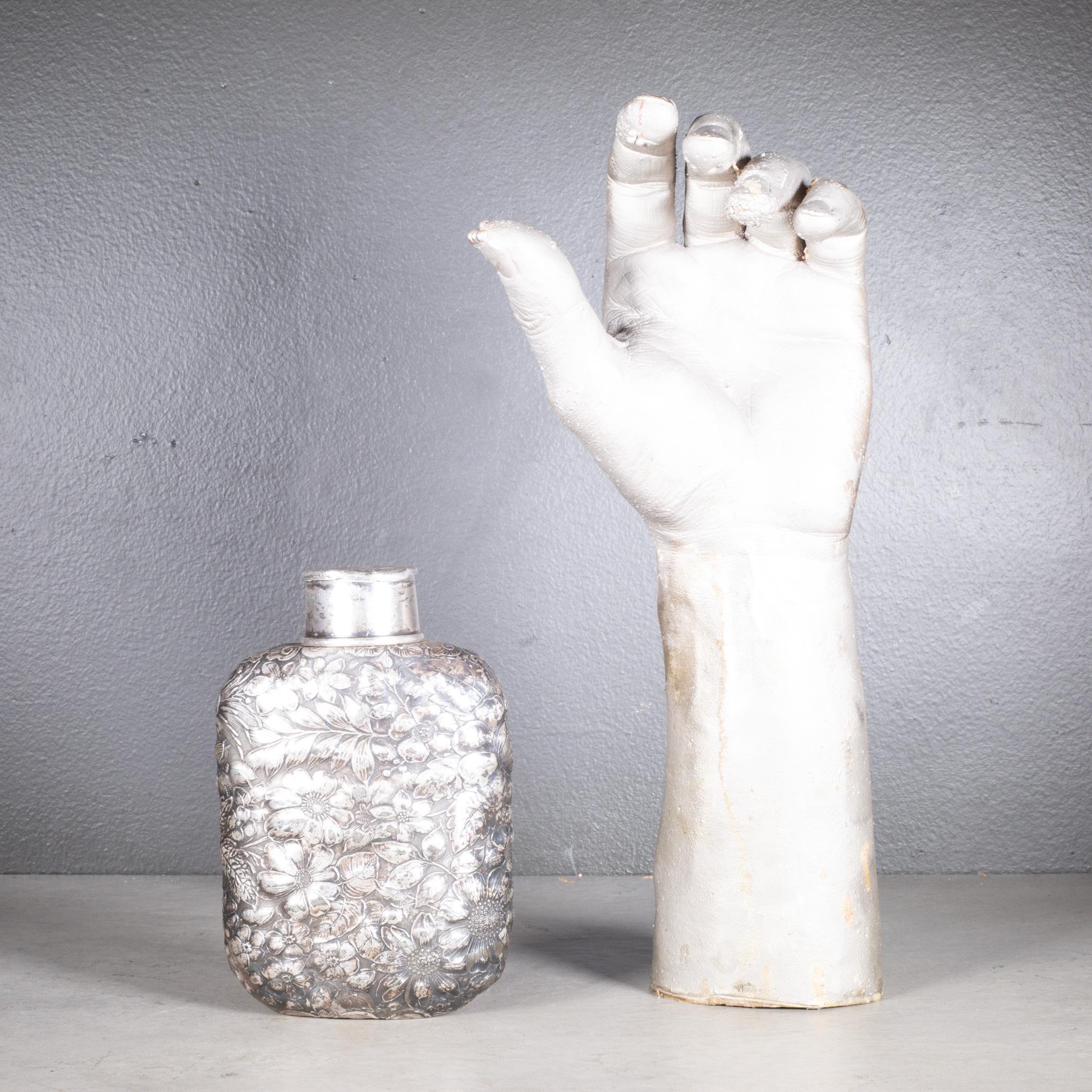 19th c. Silver Plate Flask with Expandable Cup c.1890 5