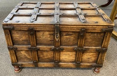 19th c Small Indian Stick Box or Dowry Chest perfect for Small Side or End Table