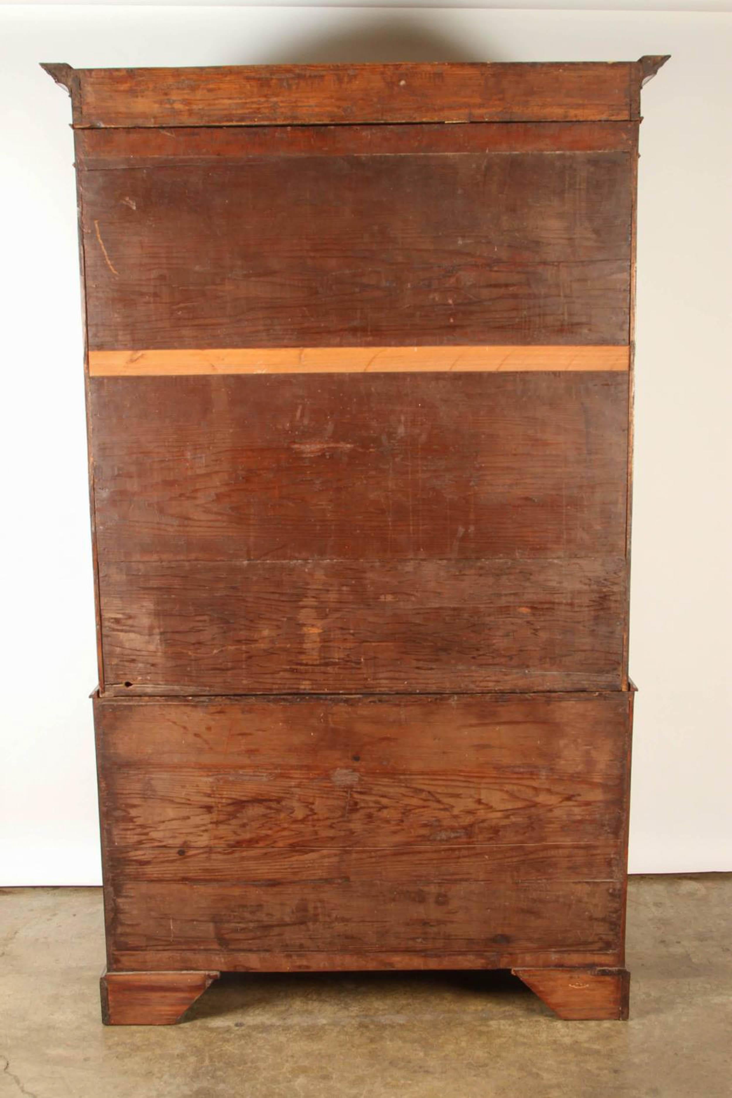 19th Century South American Mahogany Linen Press For Sale 3