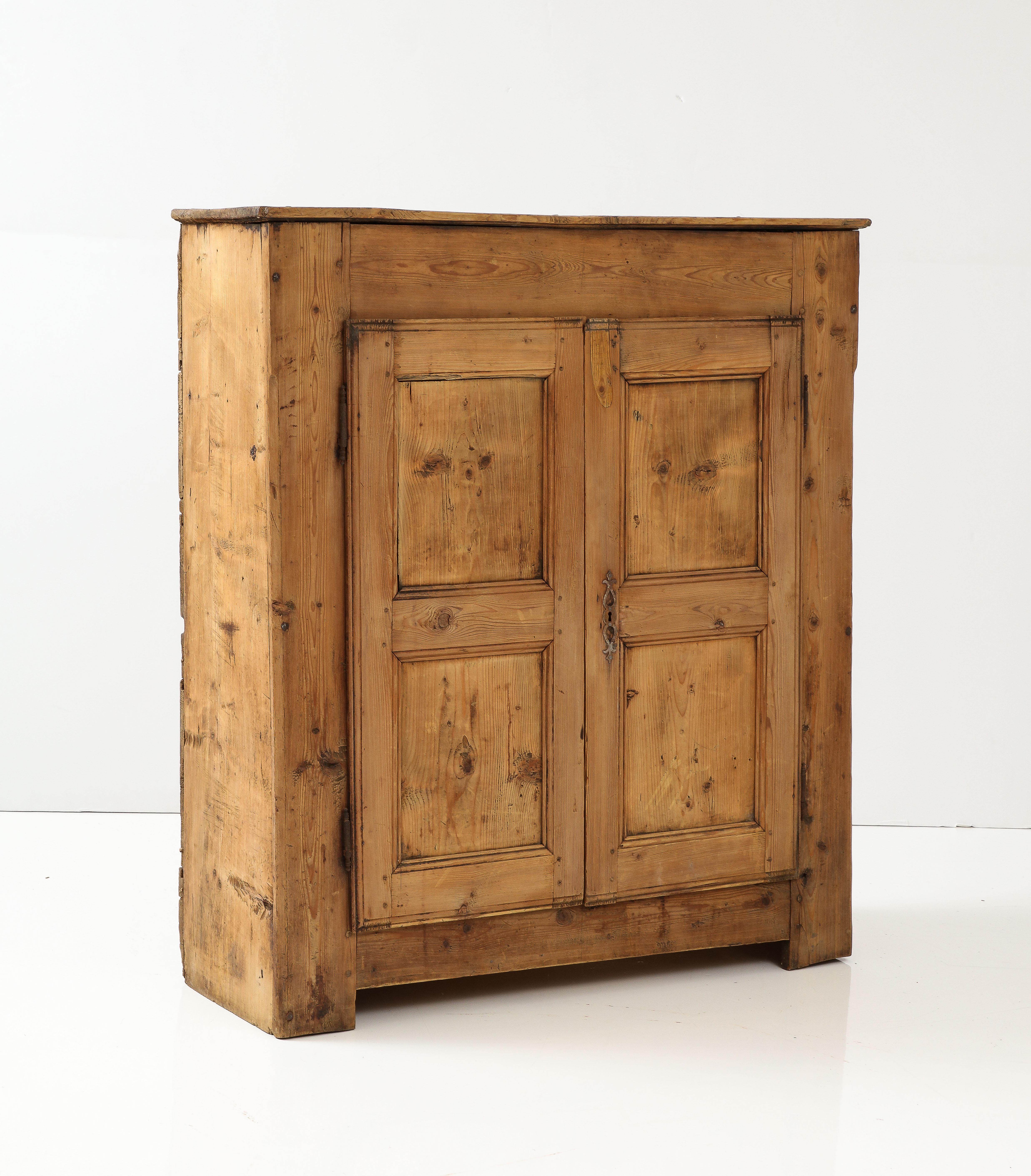 Wood 19th Century Southern Alpines Cabinet, Barcelonnet, France For Sale