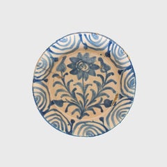 19th c. Spanish Blue Fajalauza Lebrillo Bowl