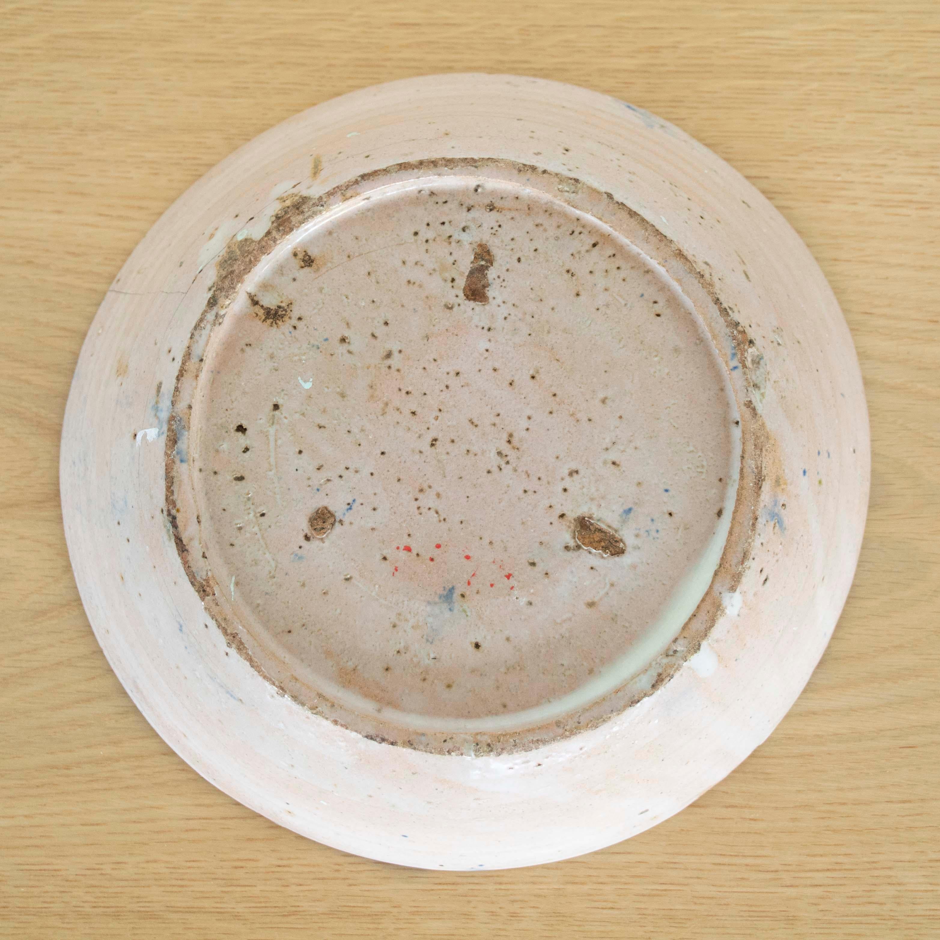 19th c. Spanish Blue Fajalauza Lebrillo Bowl For Sale 4