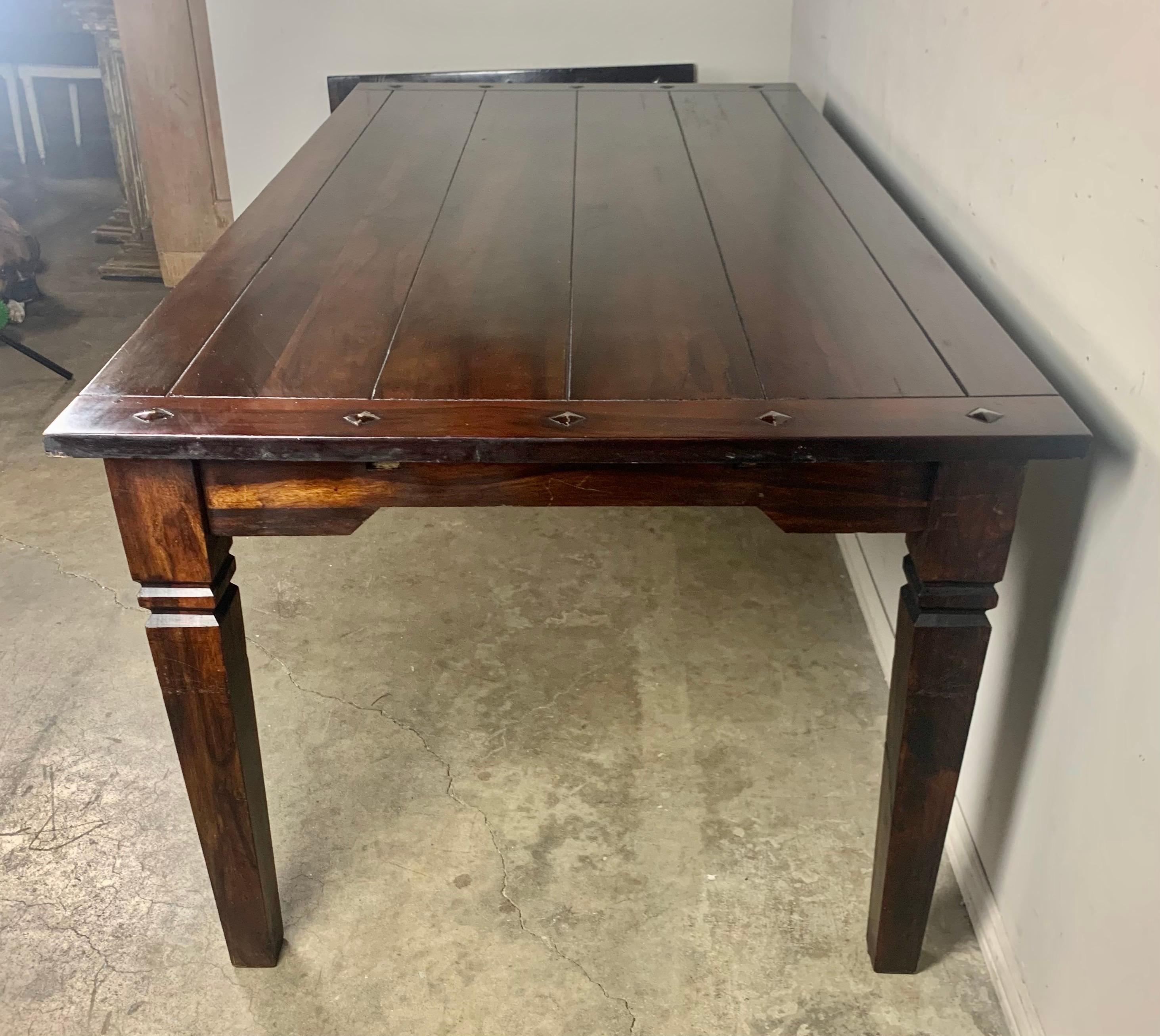 19th C. Spanish Dining Table with '2' Leaves 6