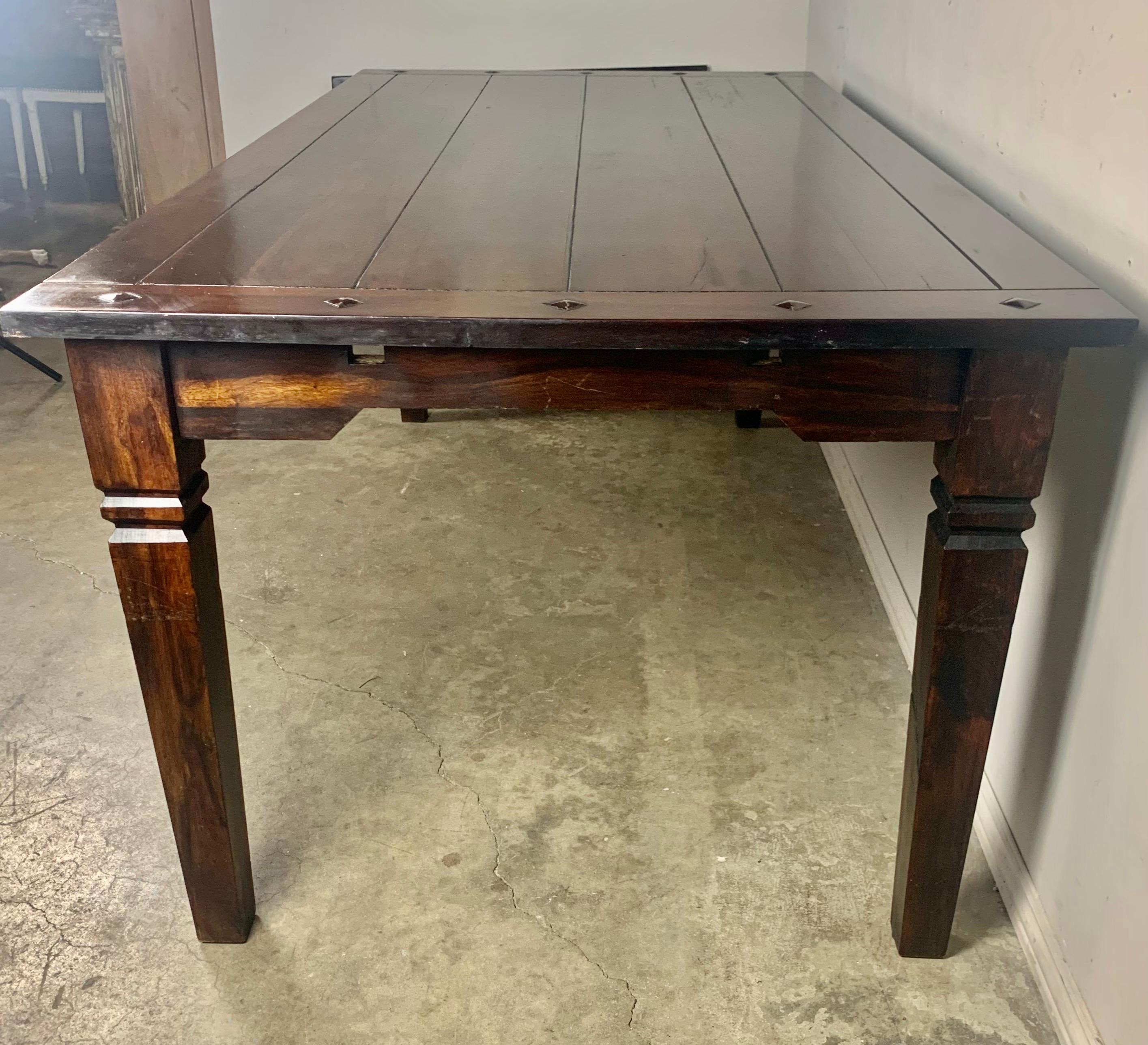 19th C. Spanish Dining Table with '2' Leaves 8