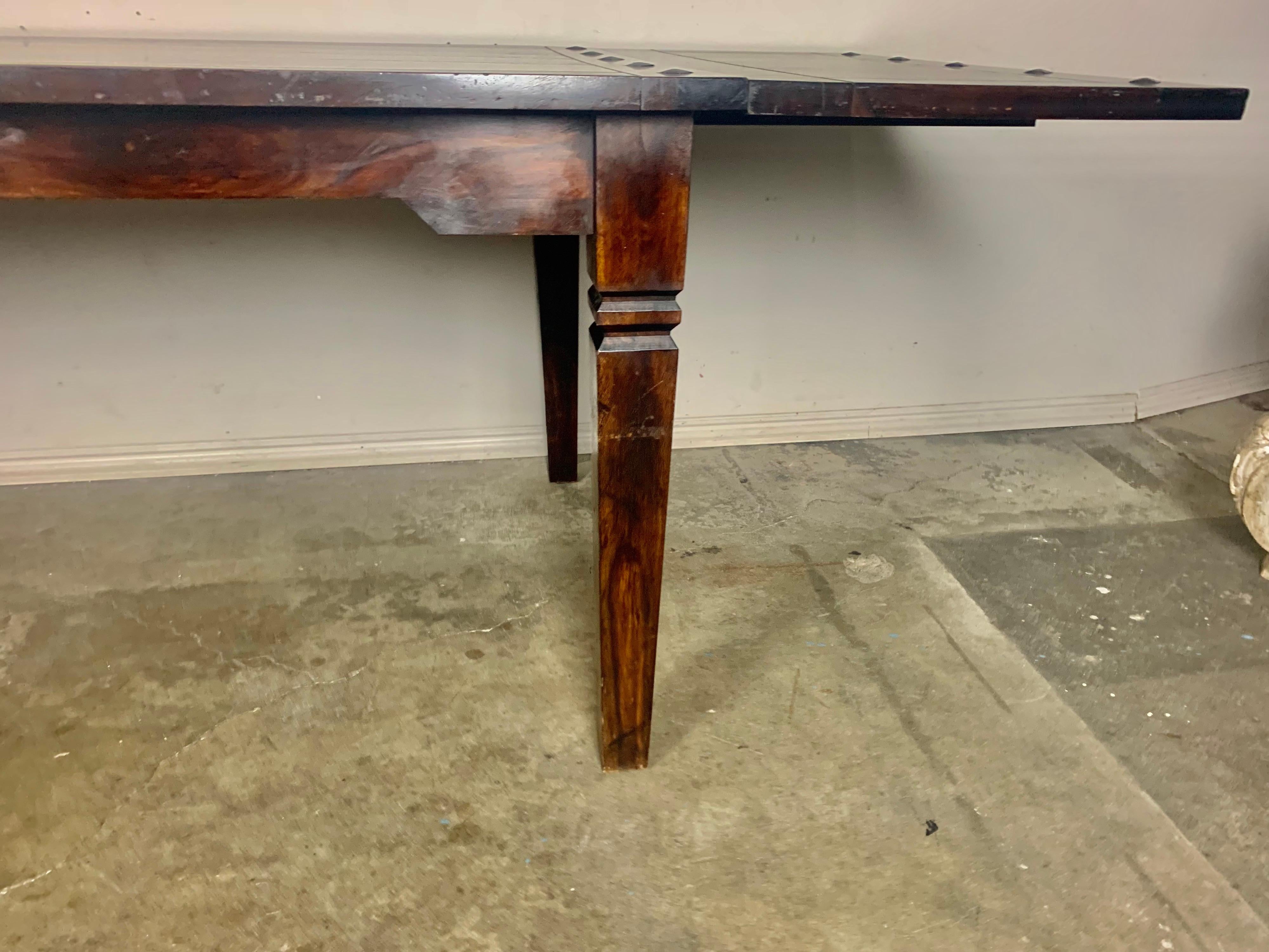 oak table with 2 leaves