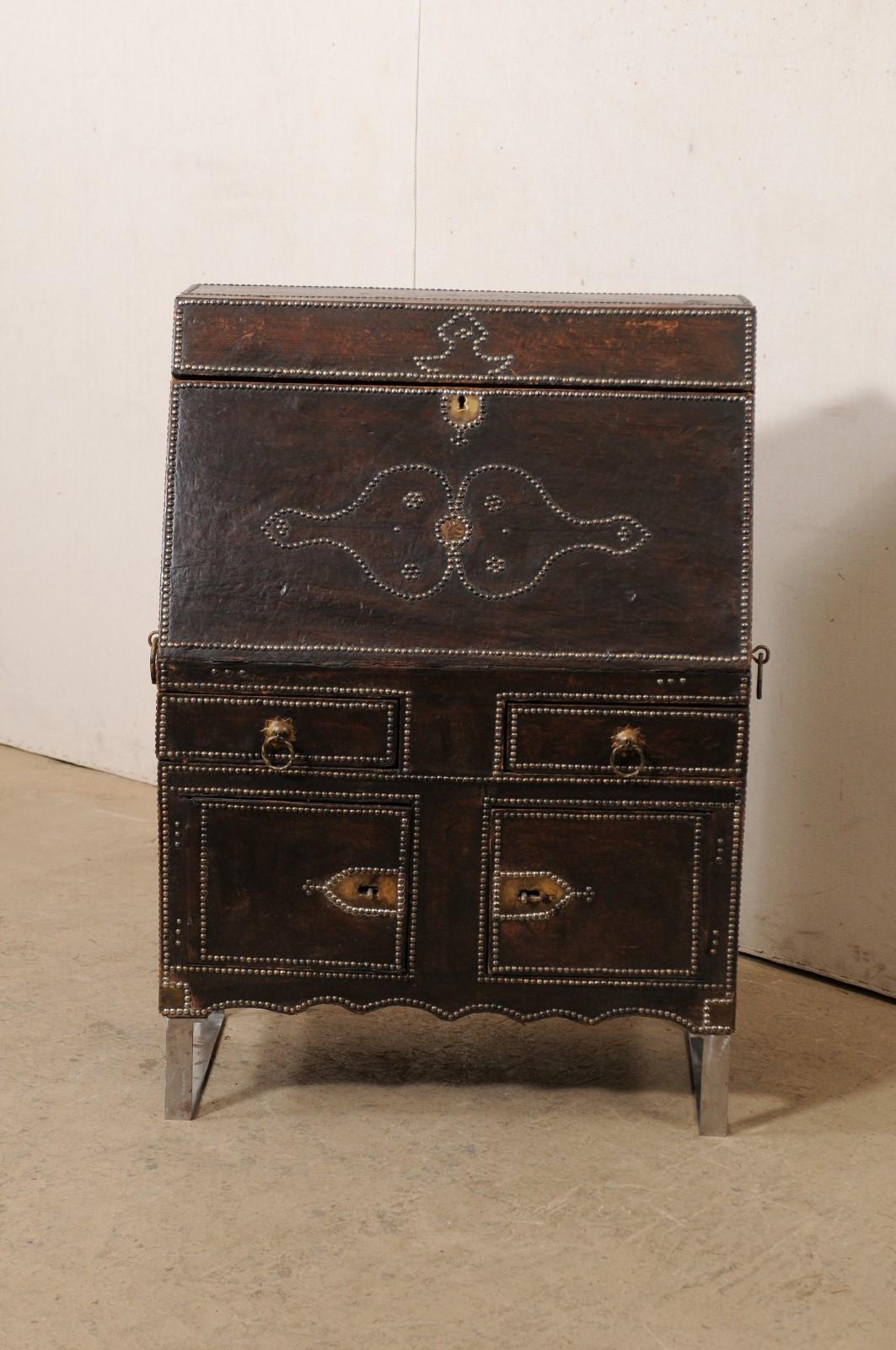 leather cabinet
