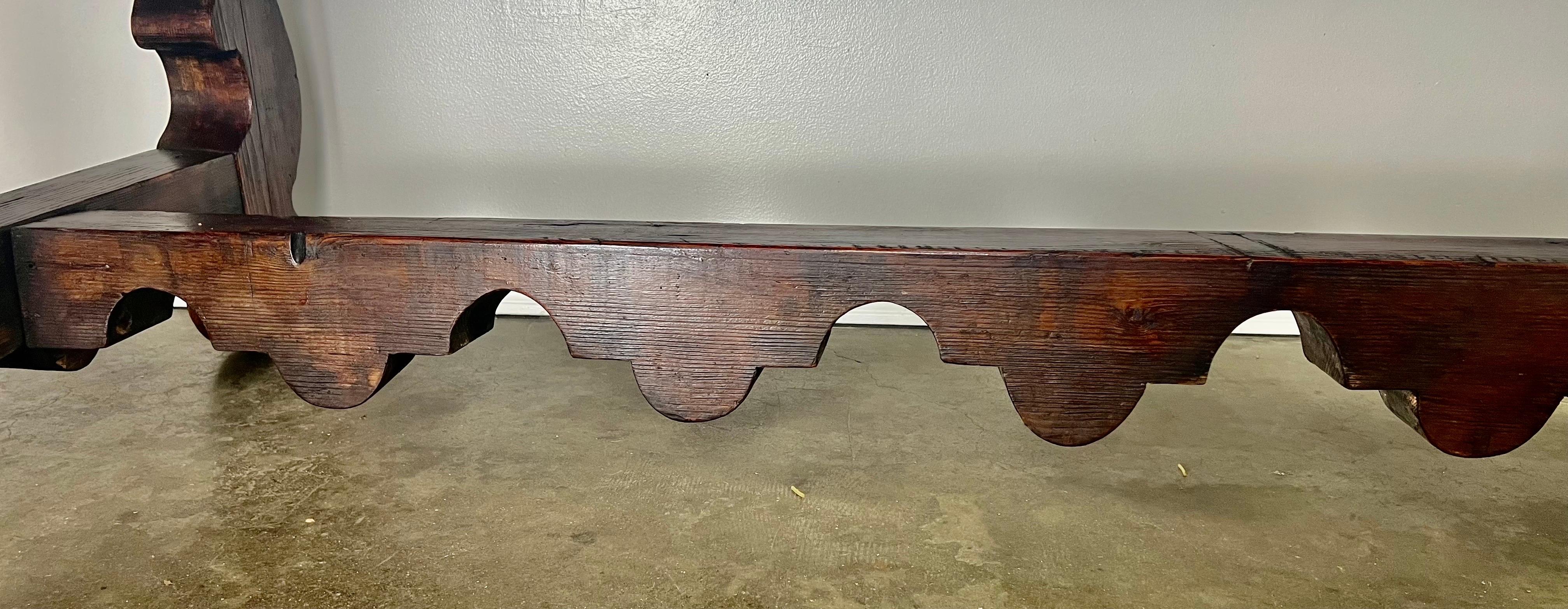 19th C Spanish Pine Refractory Style Dining Table 6