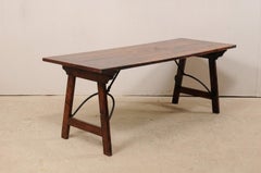 Spanish Table with Legs Uniquely Designed to be Folded for Easy Storage