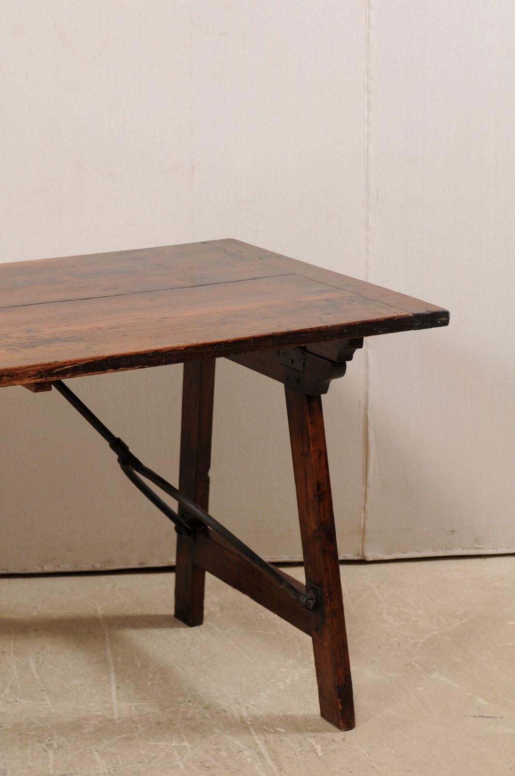 Spanish Table with Legs Uniquely Designed to be Folded for Easy Storage 1