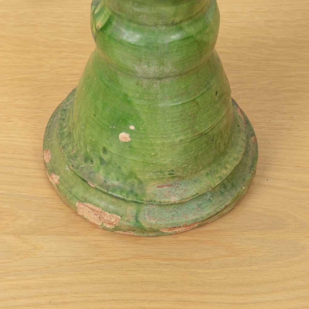 Spanische Terrakotta-Lampe mit grüner Glasur aus dem 19. im Angebot 5