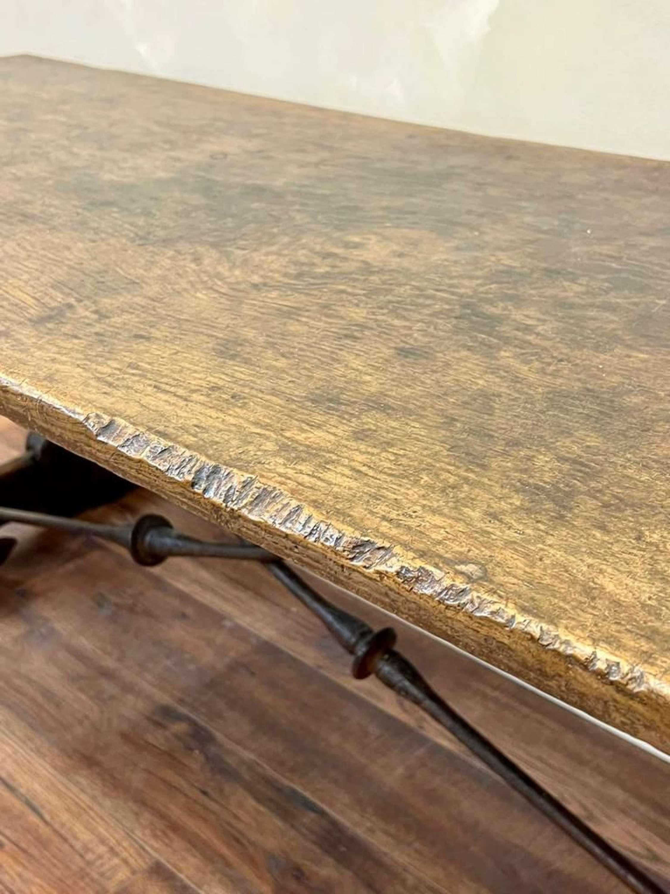 19th Century Spanish Walnut Table Console / Side Table 6