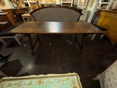 19th c. Spanish Walnut Trestle Table