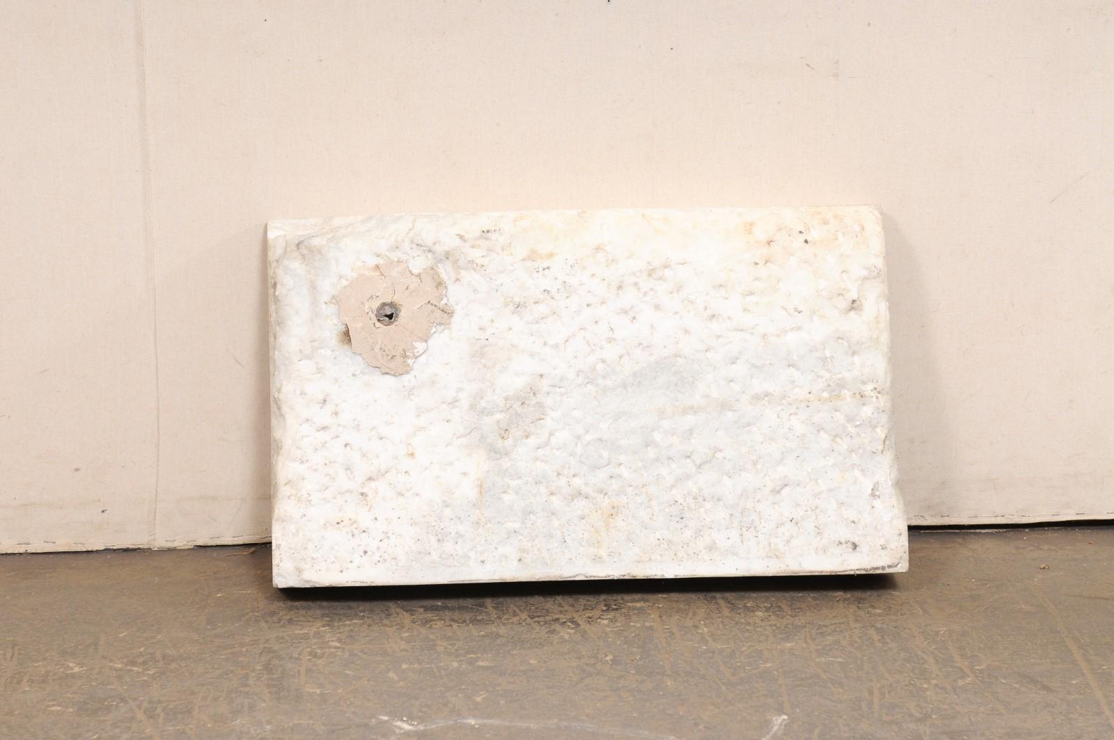 Lavandino in marmo bianco spagnolo del XIX secolo in vendita 5