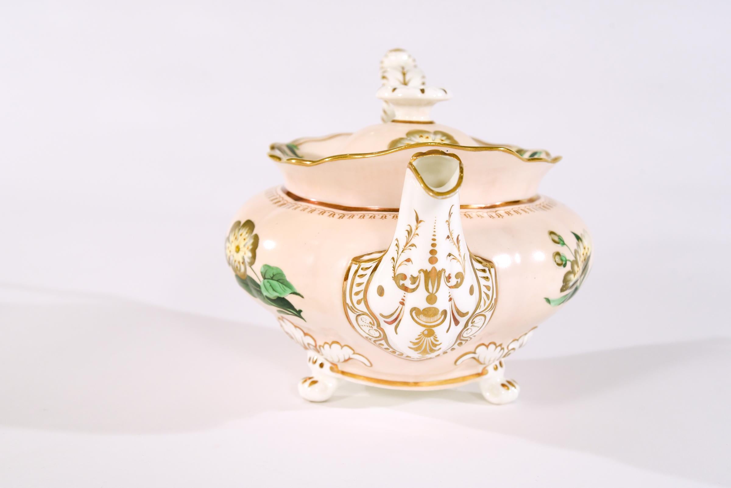 Victorian 19th C. Spode 44 Pc. Porcelain Tea Set For Sale