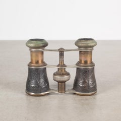 19th C. Sportier Paris Embossed Opera Binoculars, c.1880
