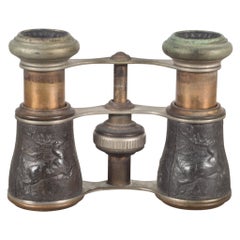 19th C. Sportier Paris Embossed Opera Binoculars, c.1880