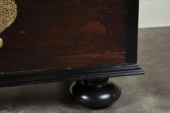 19th Century Sri Lankan Trunk with Ebony Trim