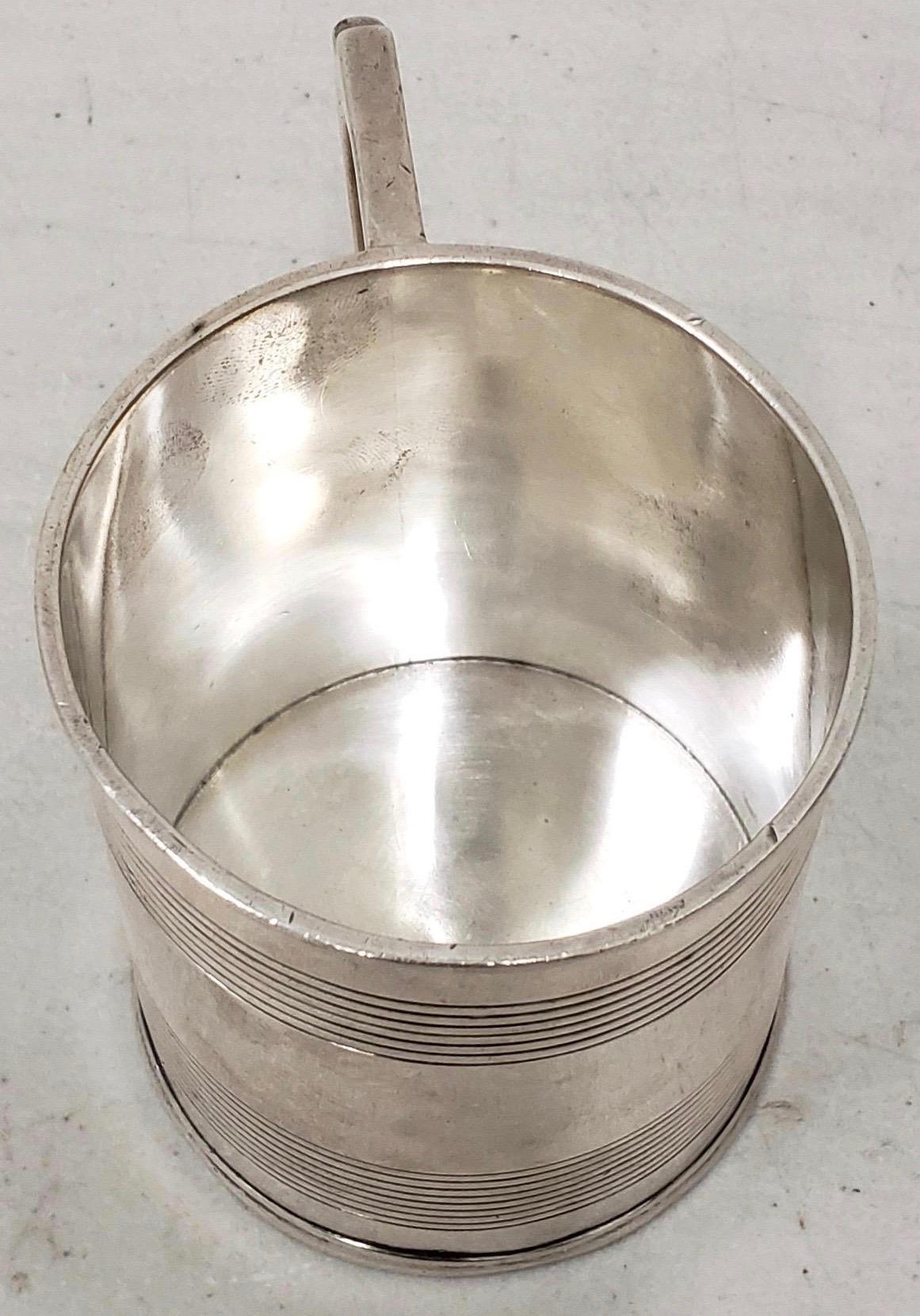 19th Century Sterling Silver Christening Cup with Hallmarks 3