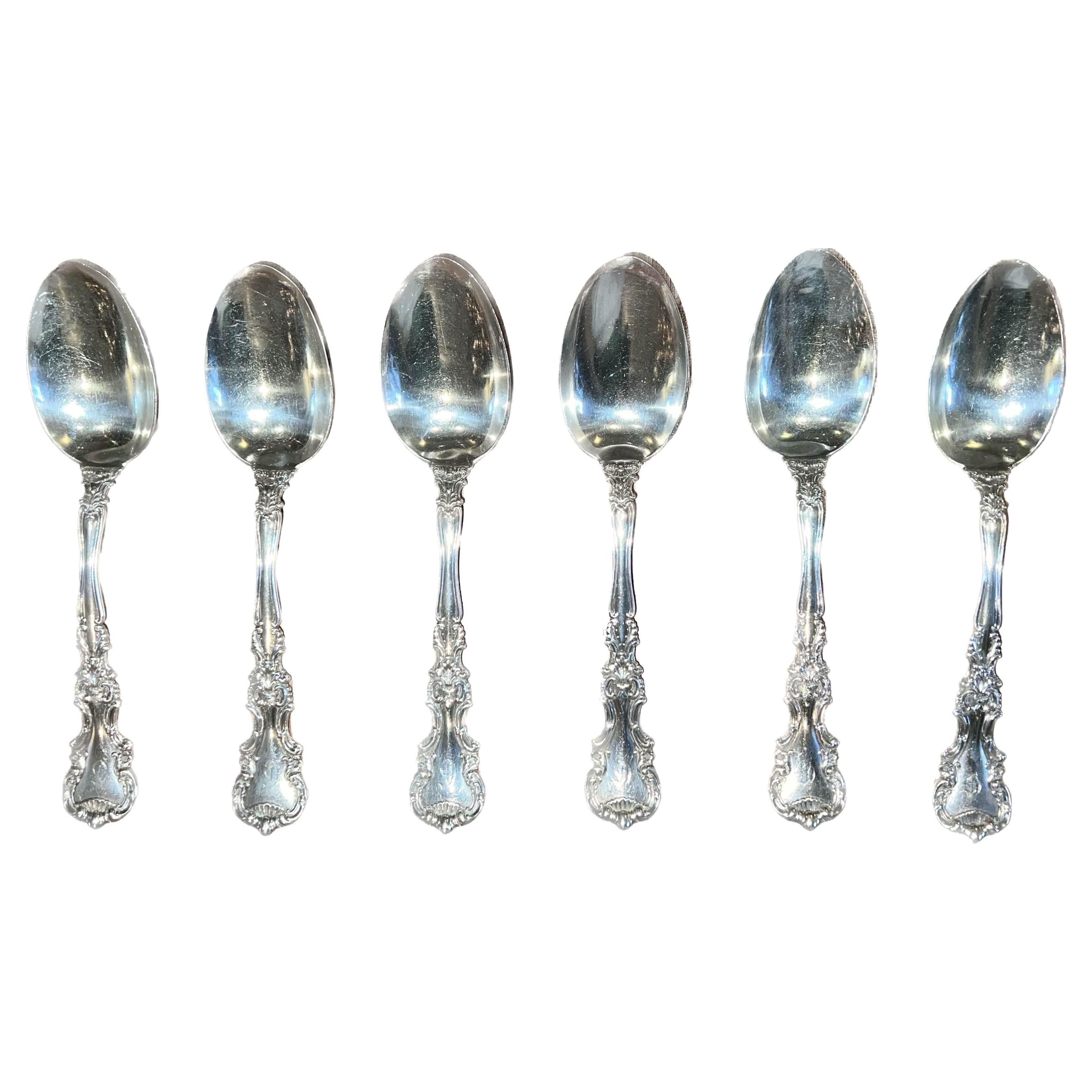 19th C. Sterling Silver Serving or Large Soup Spoons
