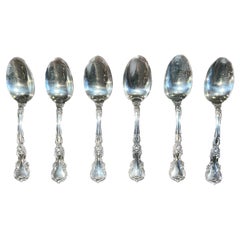 19th C. Sterling Silver Serving or Large Soup Spoons