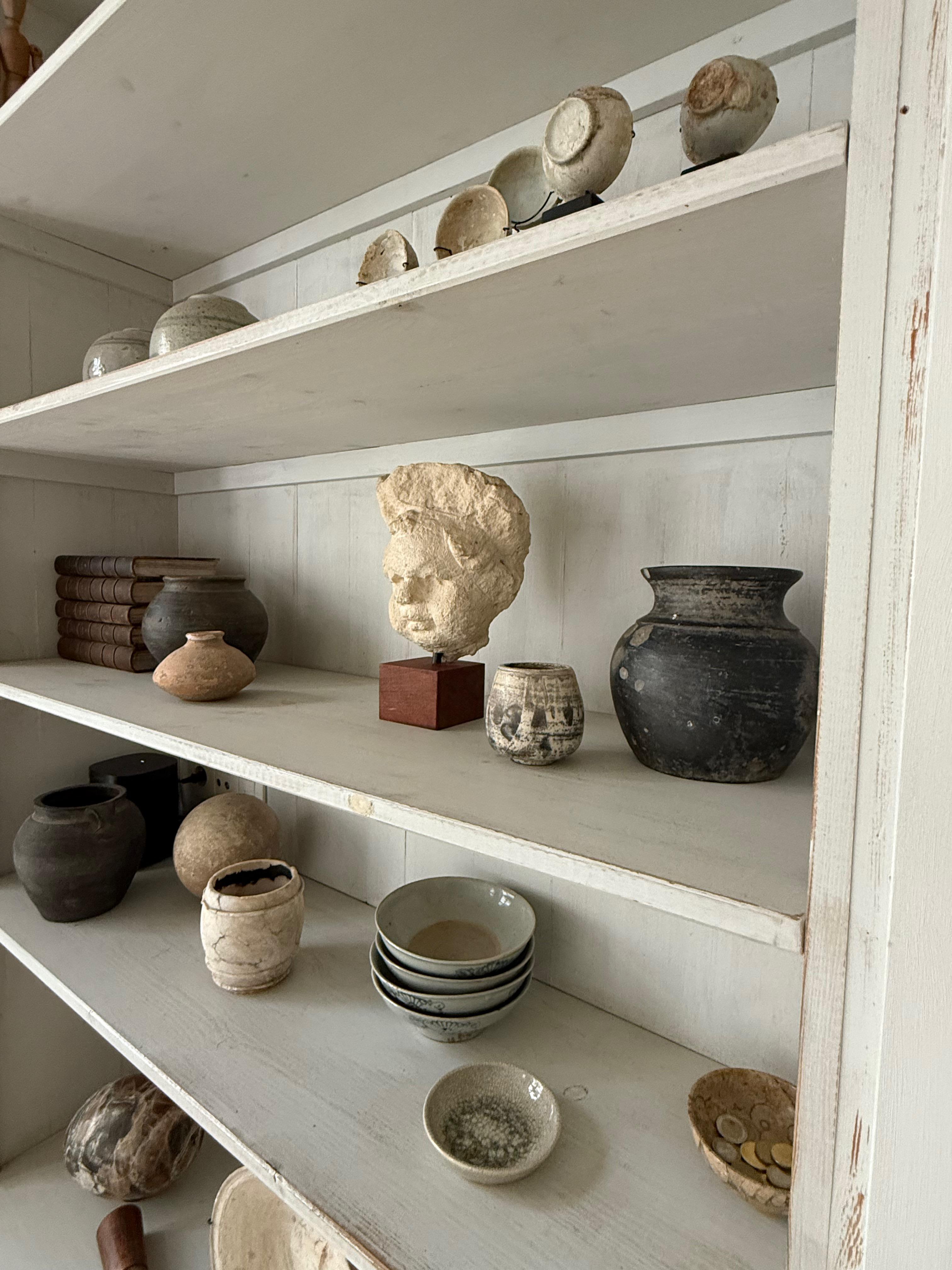 Testa di bambino scolpita in pietra del XIX secolo A.I.C. in vendita 1