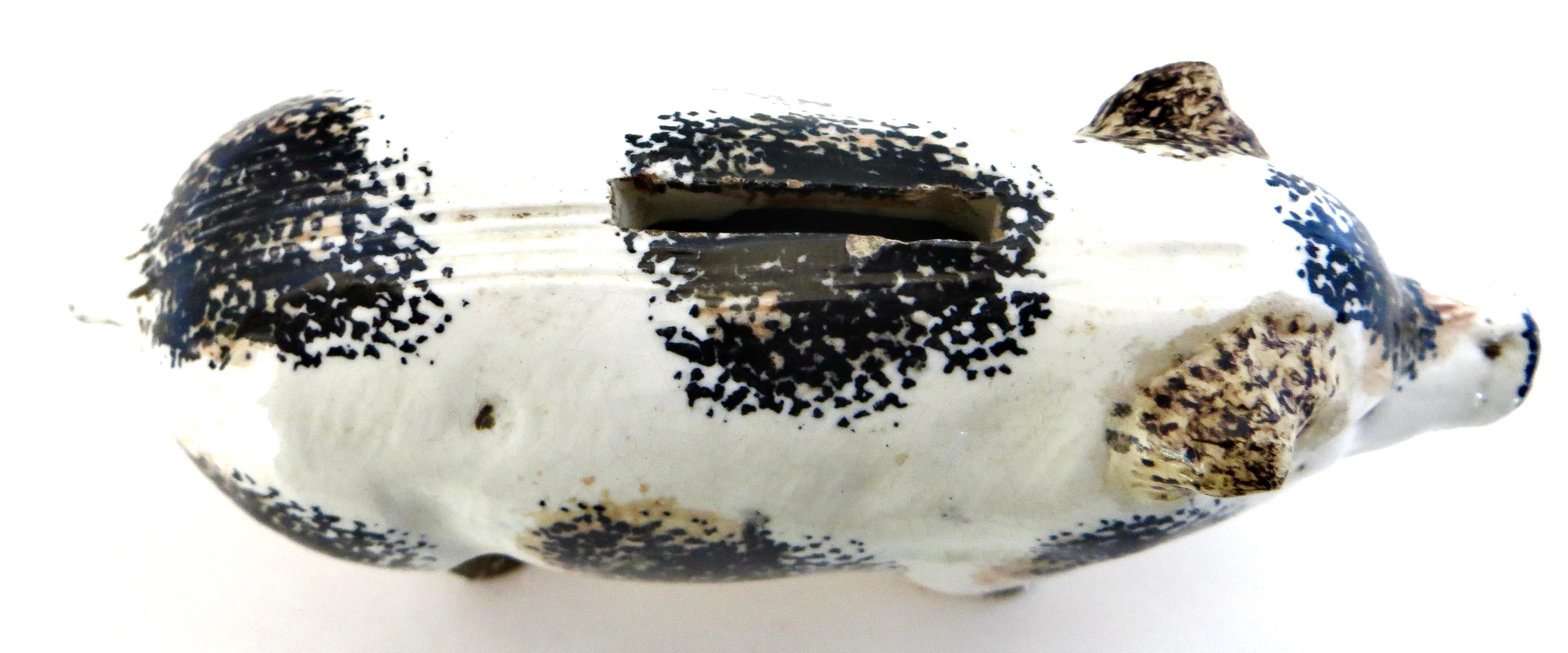 19th C. Stoneware Children's Savings Pig Bank. England, Circa 1880 For Sale 1