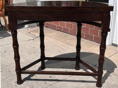19th C Style Burton-Ching Ming Chinese Demilune Console Table