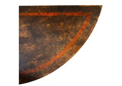 19th C Style Italian Painted Turazza Demilune Console Cabinet