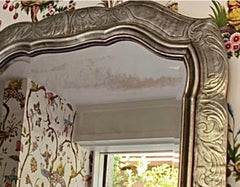 19th C Style Silver Giltwood Mirror by Friedman Brothers