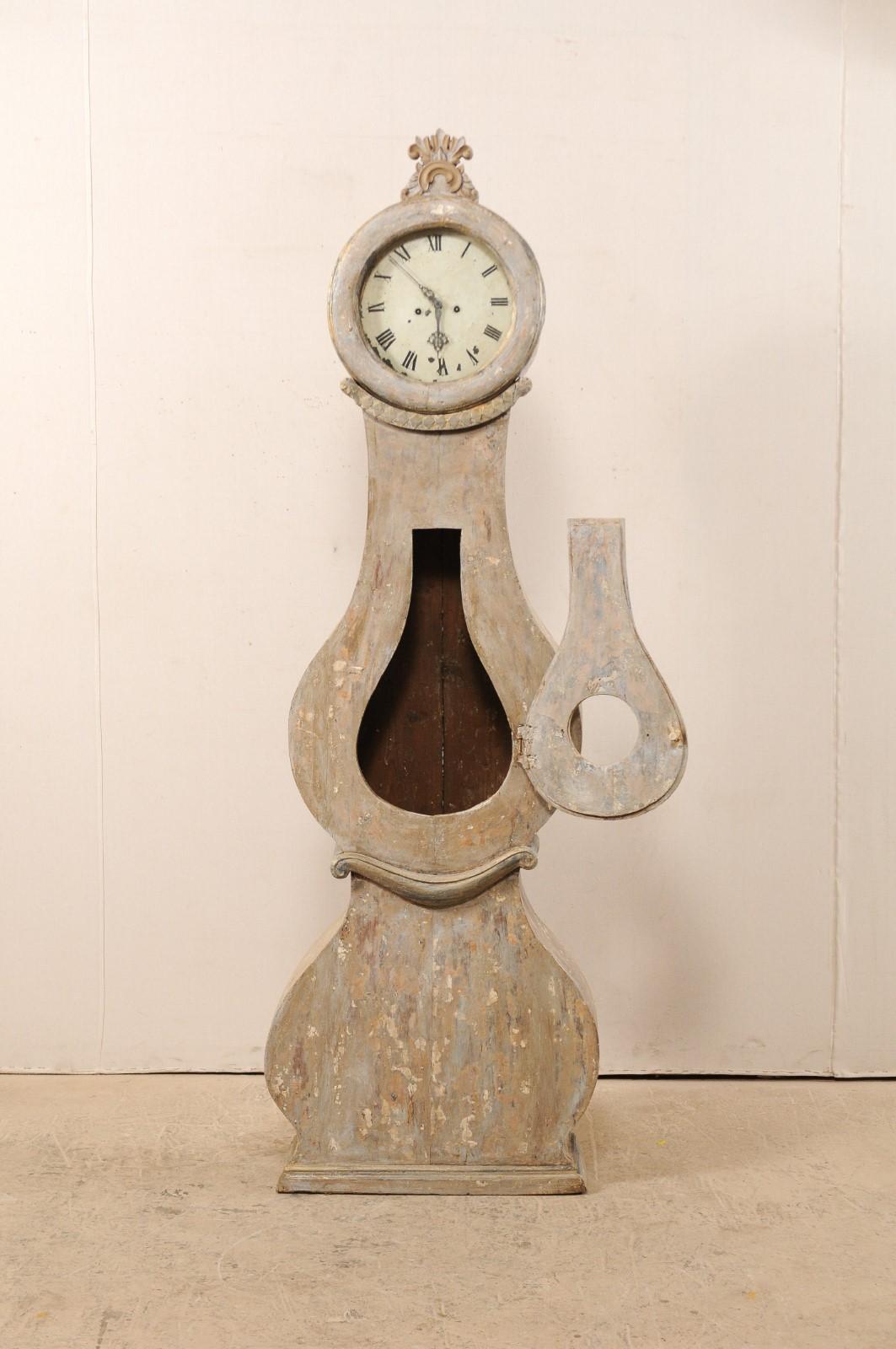 curvy grandfather clock