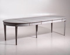 19th Century Swedish Gustavian Extension Table with Three Leaves