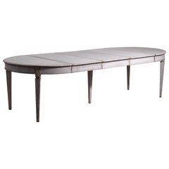 19th Century Swedish Gustavian Extension Table with Three Leaves