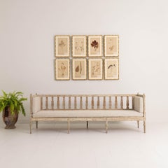 19th c. Swedish Gustavian Period Sofa Bench in Original Paint