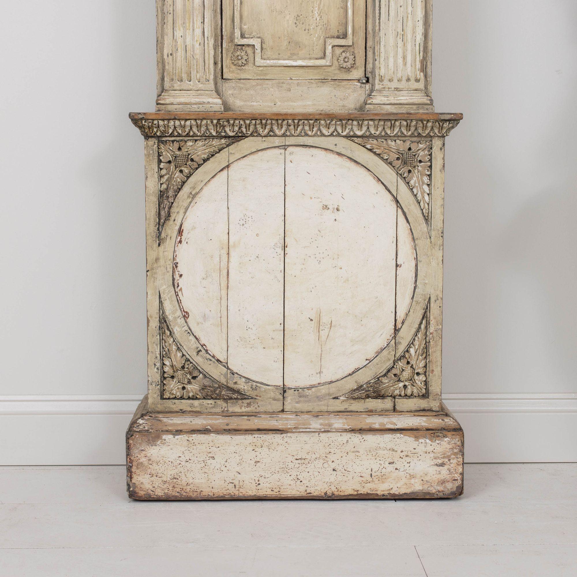 19th c. Swedish Gustavian Pilaster Cupboard in Original Paint 5