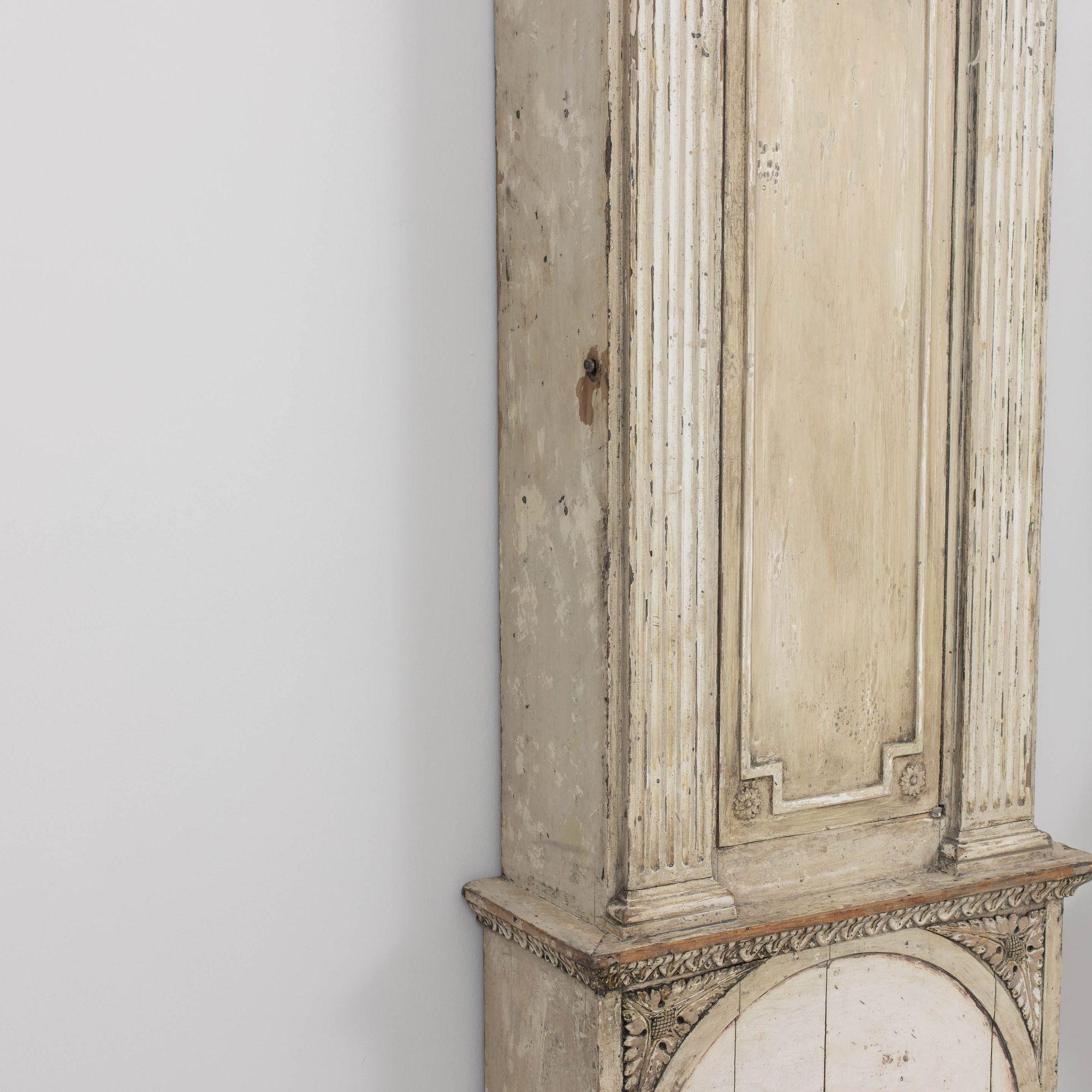 19th c. Swedish Gustavian Pilaster Cupboard in Original Paint 10