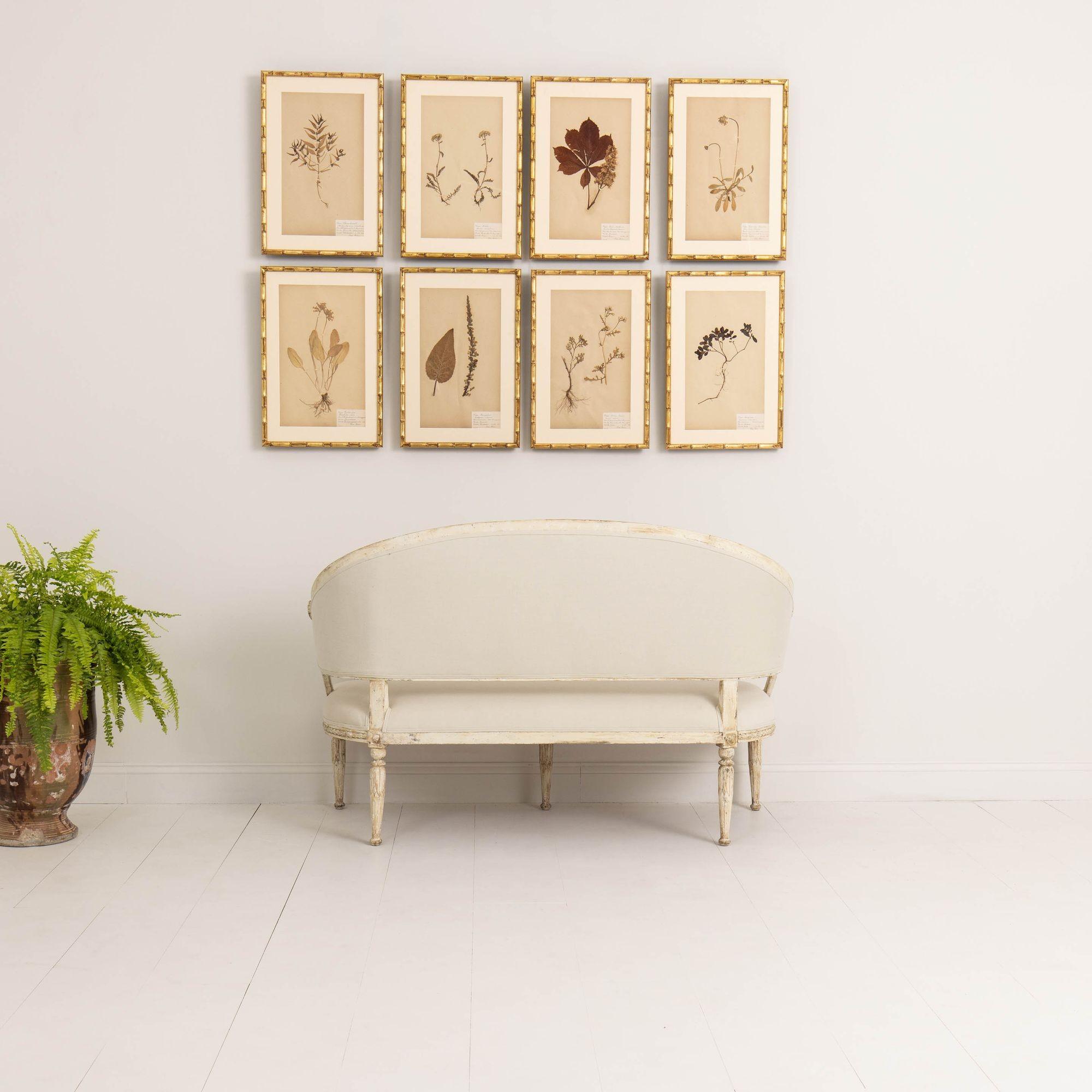 19th c. Swedish Gustavian Sofa or Settee with Lion Heads in Original Paint For Sale 14