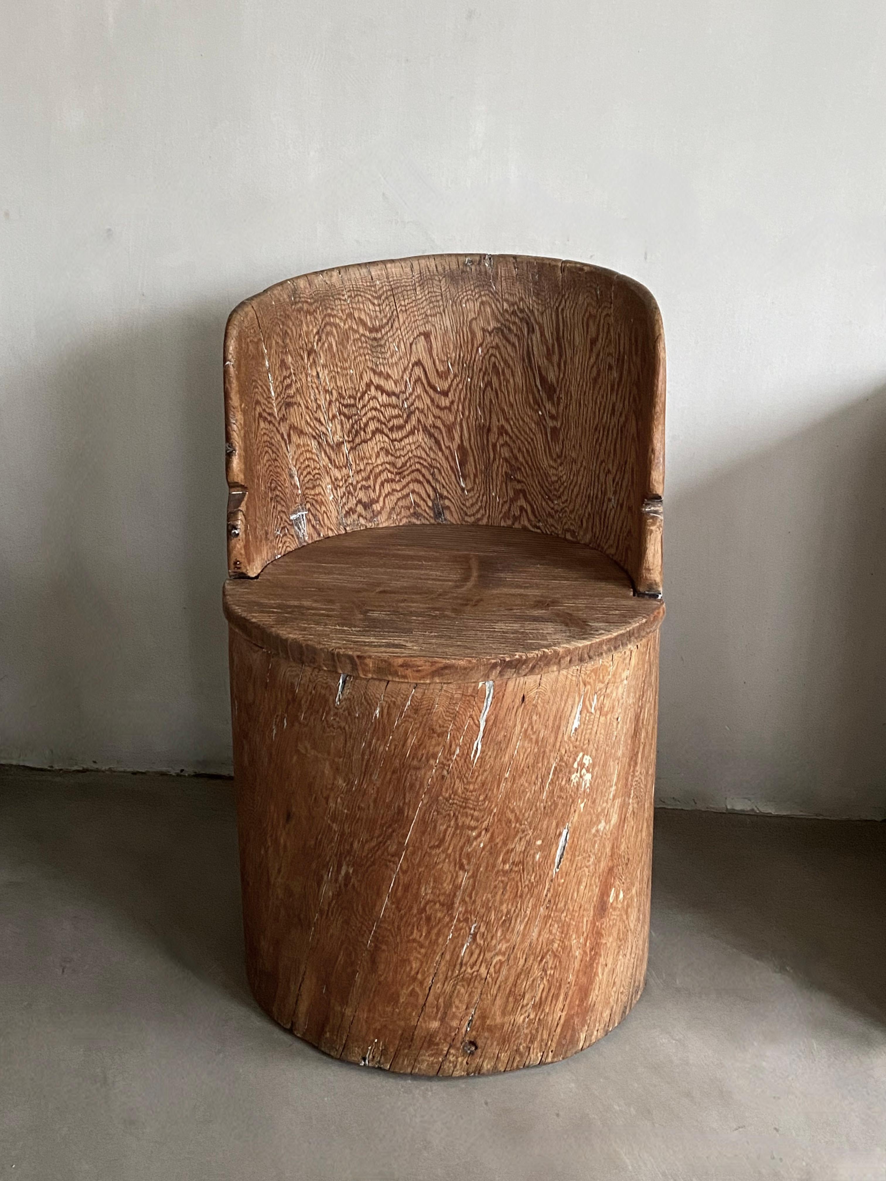 19th C Swedish Kubbstol 1