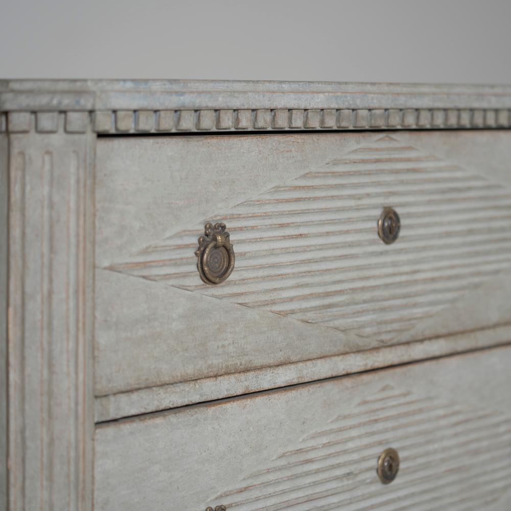 Paint Swedish Pair of Gustavian Style Bedside Chests