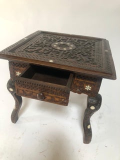 19th Century Syrian Inlay Mother of Pearl Table