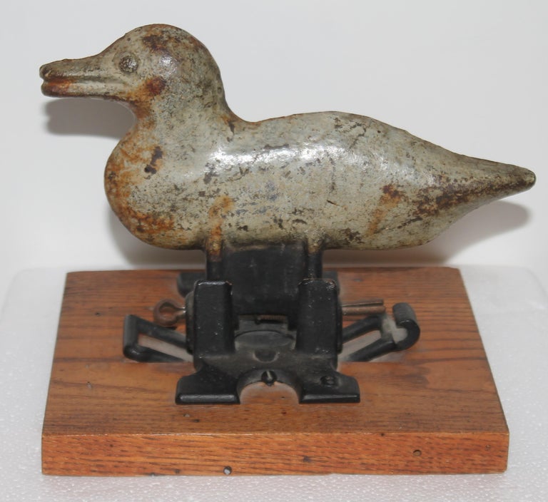 Iron 19th C Target Shoot Duck For Sale