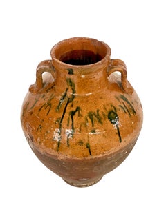 Terrakotta-Krüge mit zwei Griffen aus dem 19.