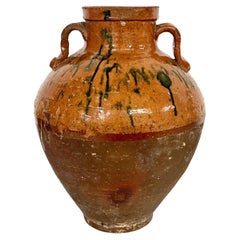 19th C. Terracotta Cruche with Two Handles