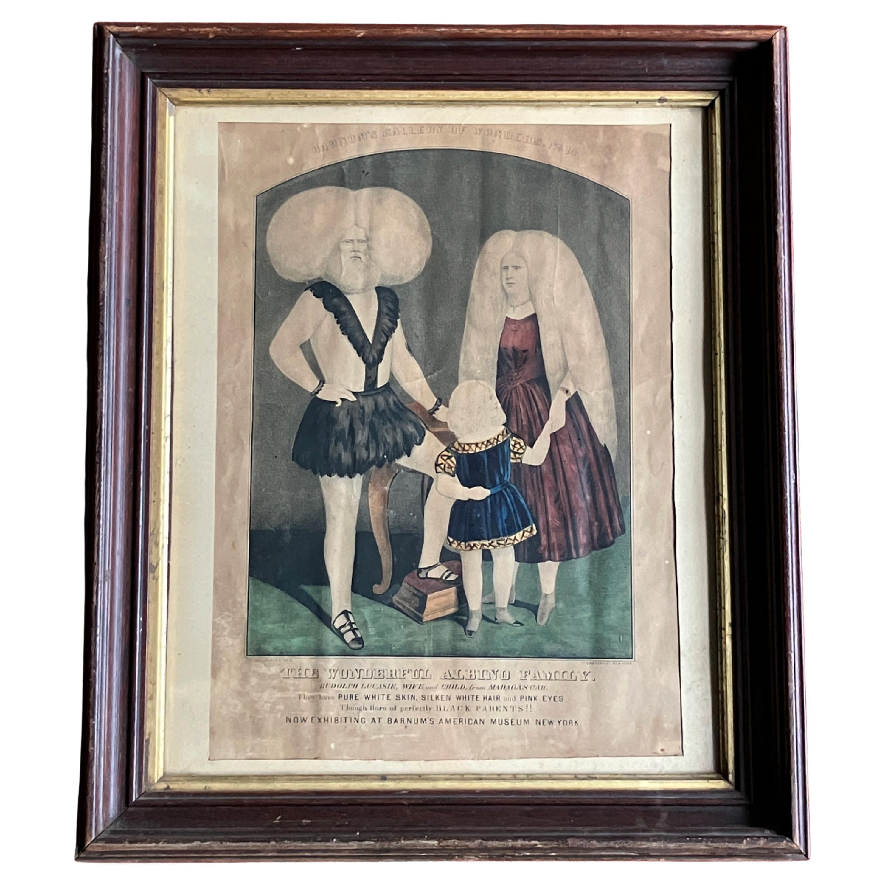Le Albino Family Barums Museum New York Sideshow Fairground Circus du 19ème siècle en vente