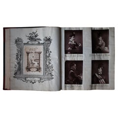Album fotografico di attori e attrici del 19° secolo, circa 1880, di interesse teatrale