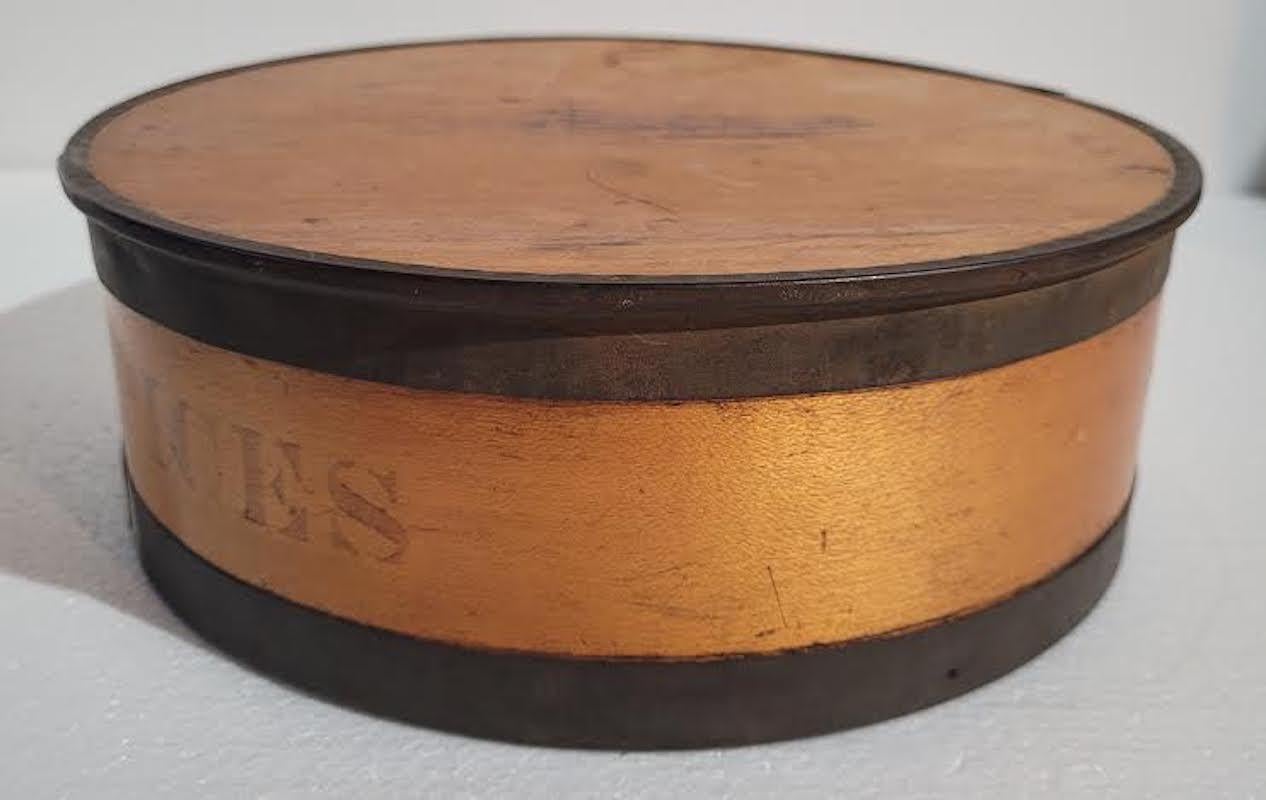 Zinn umwickelte Gewürzbehälter aus Holz, 10 Teile, 19. Jahrhundert im Angebot 2