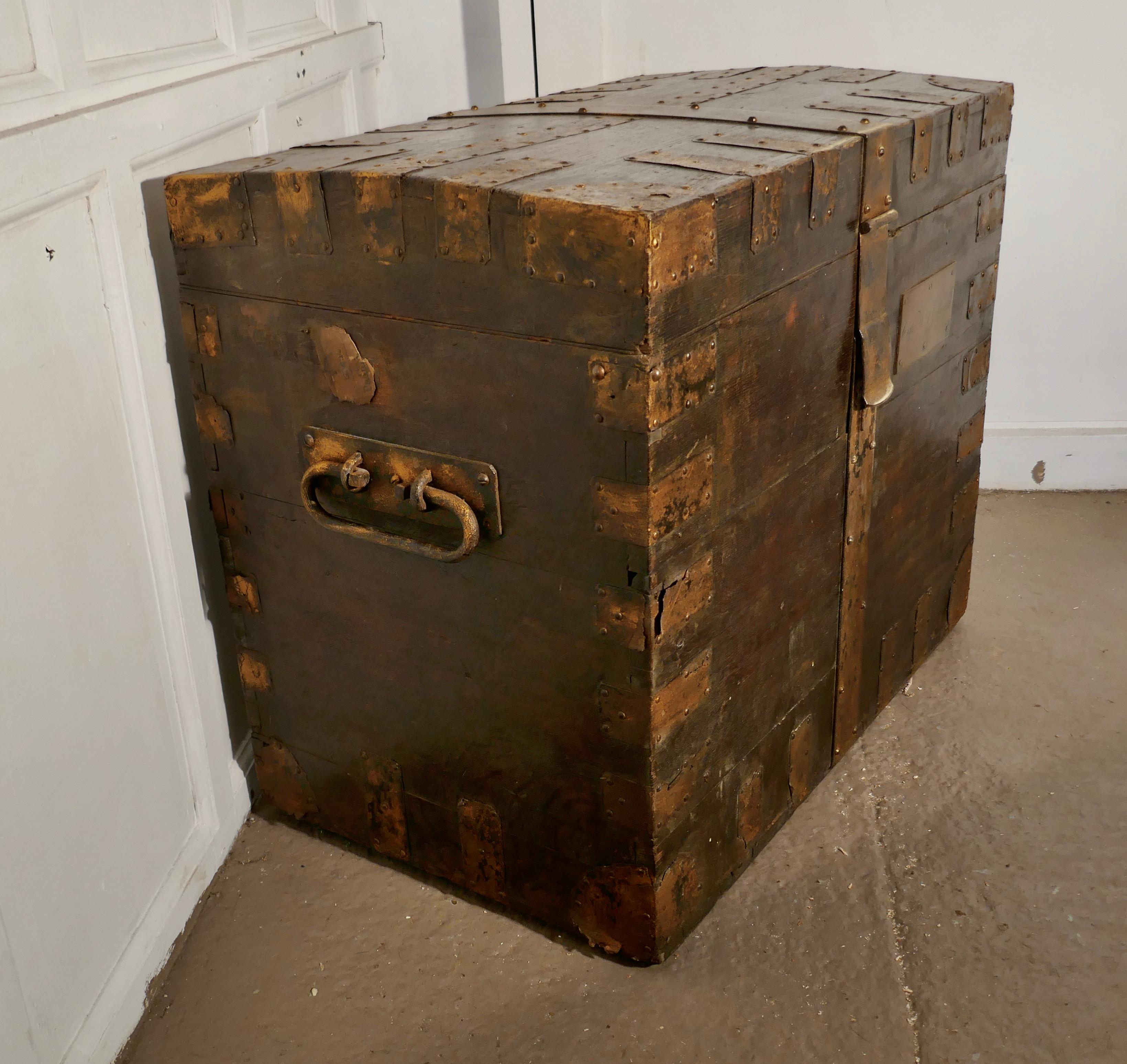 Victorian 19th Century Traveling Silver Chest by Smith and Nicholson For Sale