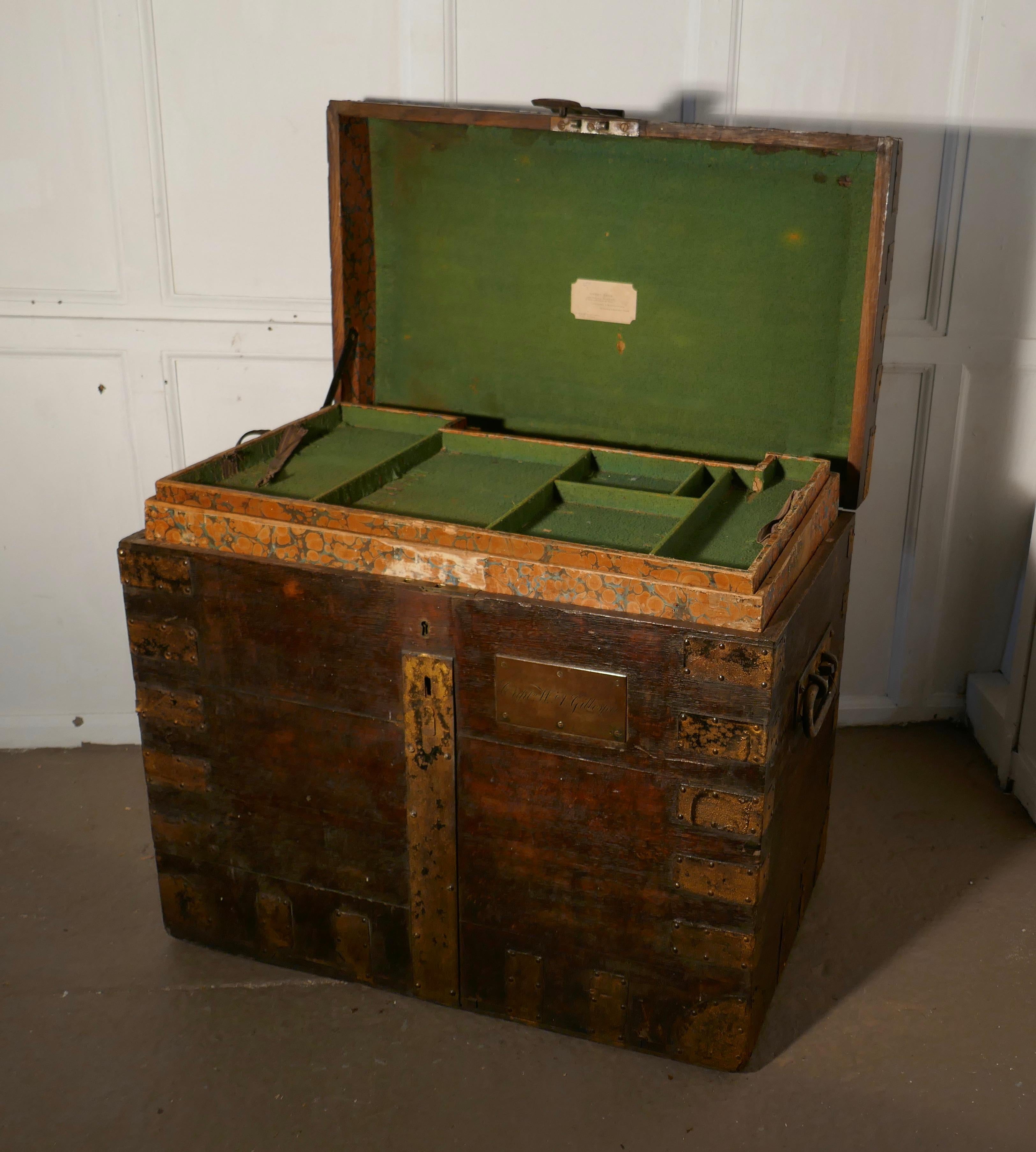 19th Century Traveling Silver Chest by Smith and Nicholson For Sale 1