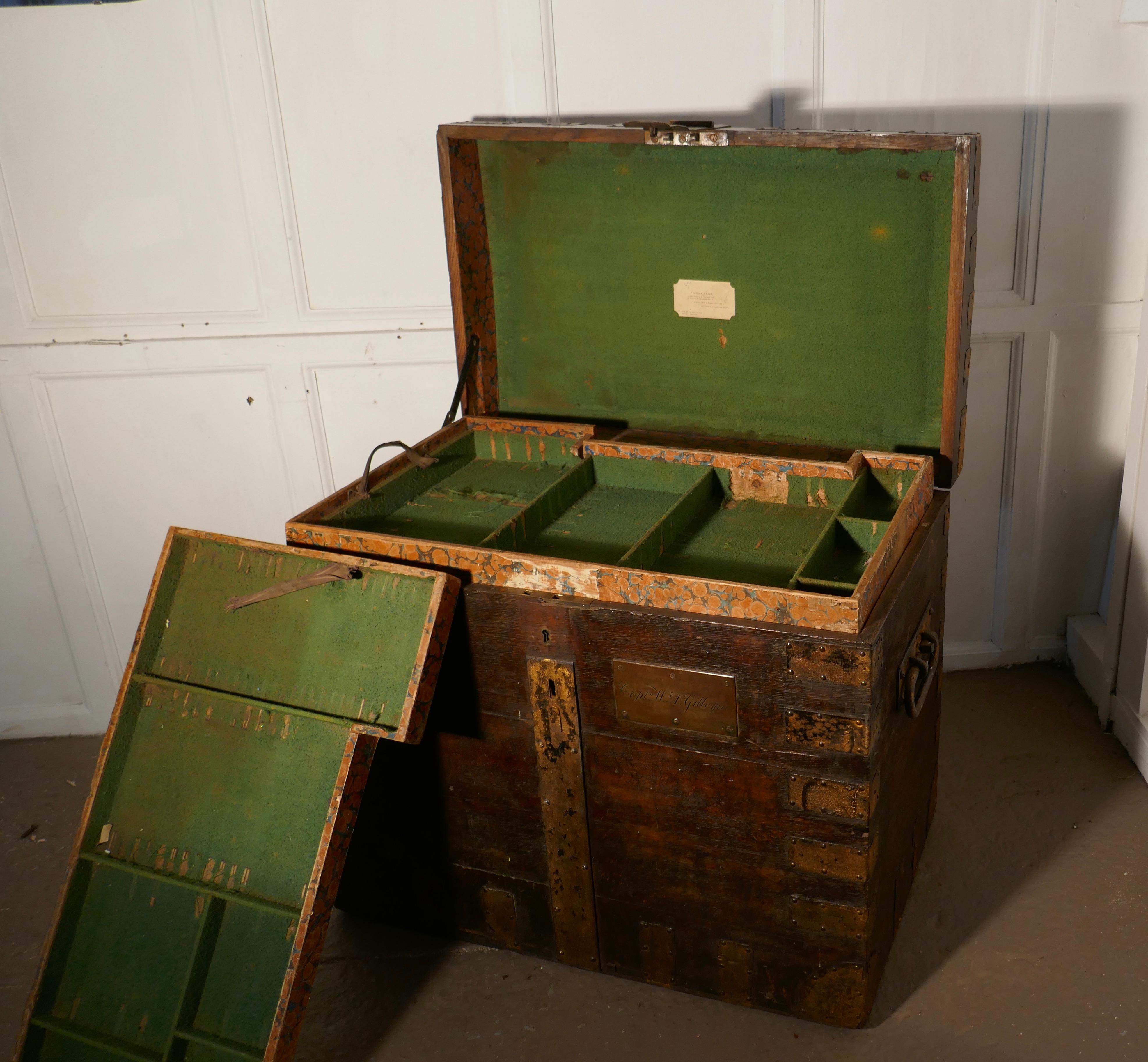 19th Century Traveling Silver Chest by Smith and Nicholson For Sale 3